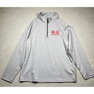 Giant‎ Eagle Ohio State Pullover Adult Large Gray 1/4 Zip Lightweight Sweatshirt